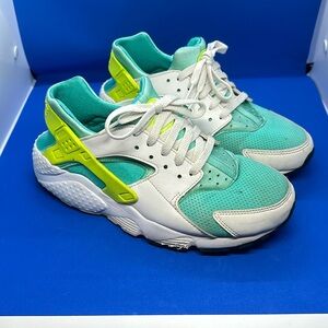 Nike Air Huarache - turquoise and lime green